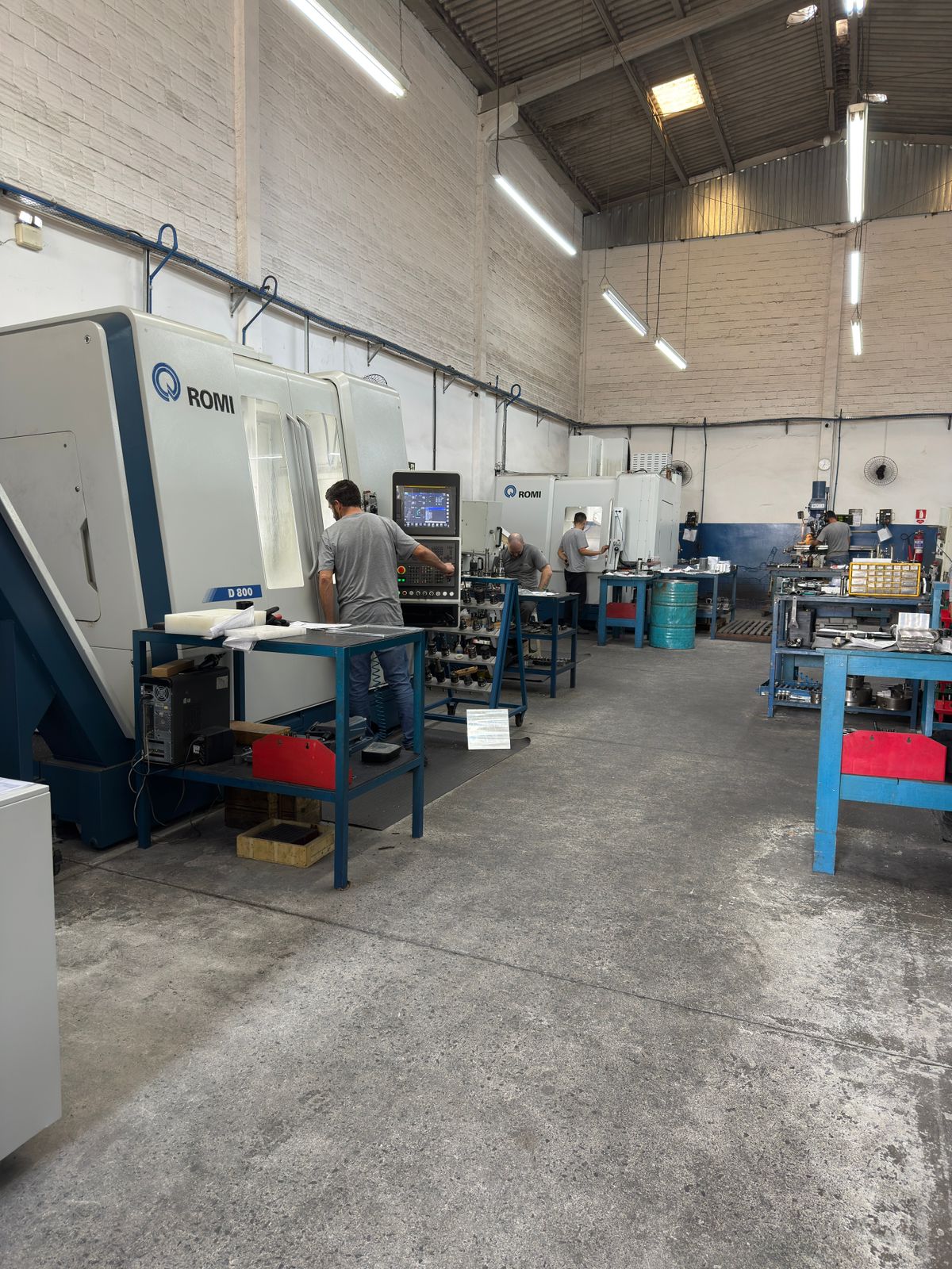 Parque fabril da Gzero com centros de usinagem CNC Romi